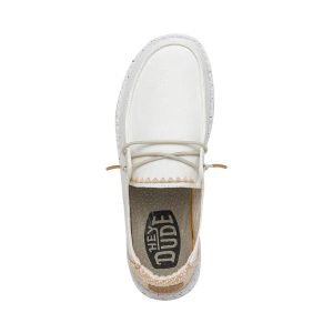 wendy chambray woven white sand