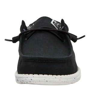wally stretch canvas wide black/white