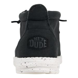 wally mid canvas black/white