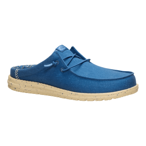 wally slip stretch canvas ensign blue/boulder tan
