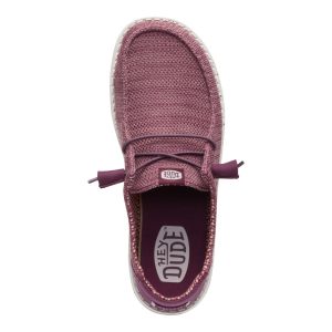 wendy stretch sox burgundy