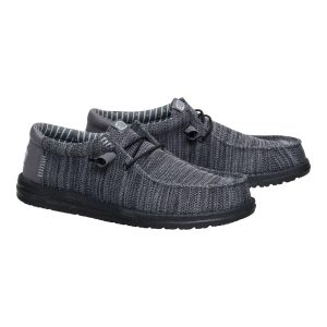 wally stretch sox granite grey/black