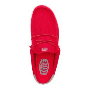 wally slip varsity red/grey