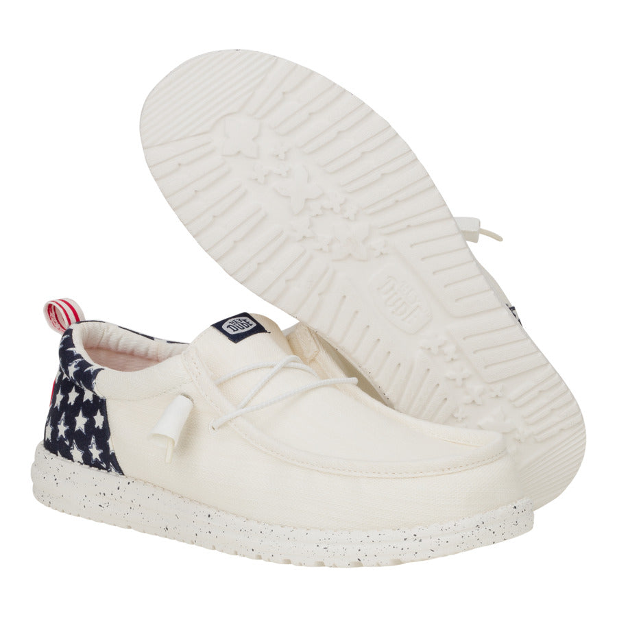 wally funk americana stars white/navy blazer wally funk americana stars white/navy blazer
