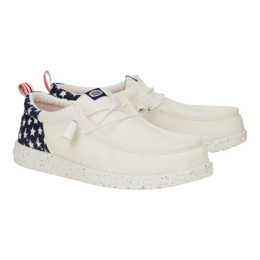 wally funk americana stars white/navy blazer wally funk americana stars white/navy blazer