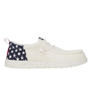wally funk americana stars white/navy blazer