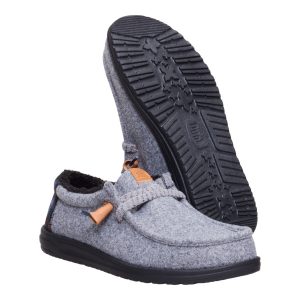 wally cozy plaid smoke grey/multi