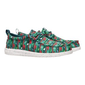wally fishmas sweater pine green/multi