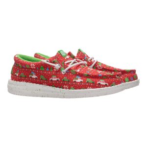 wally youth holiday sweater red/green