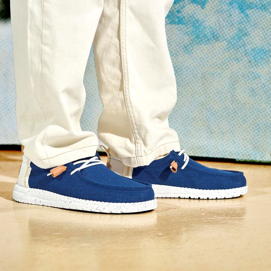 wally craft linen white/sargasso blue