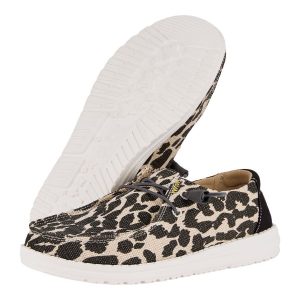 wendy leopard sparkle wide leopard tan